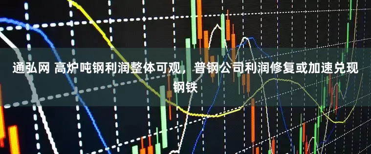 通弘网 高炉吨钢利润整体可观，普钢公司利润修复或加速兑现钢铁